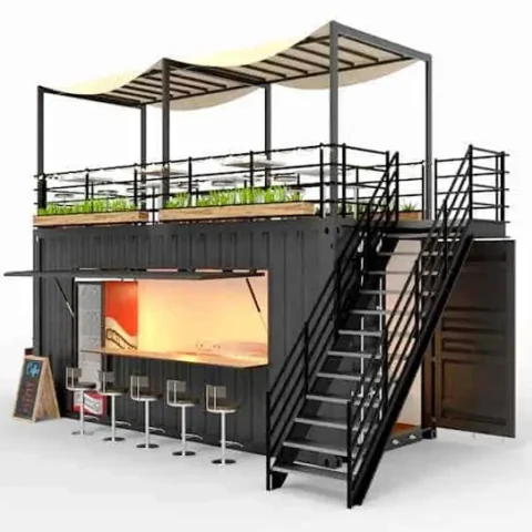 Container Bar With Terrace