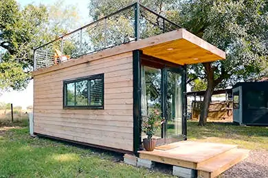 Tiny Wooden Container House