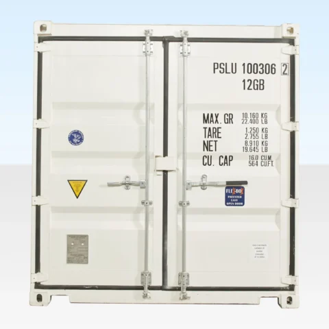 10FT X 8FT Shipping Container (One Trip) White (RAL 9003)