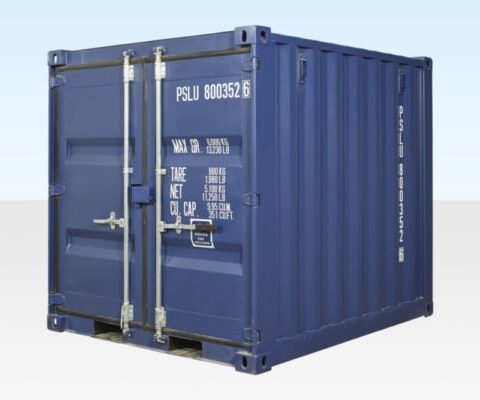 8Ft Shipping Container One Trip (Blue)