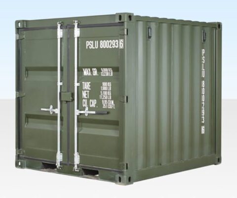 8Ft One Trip Shipping Container (Green)