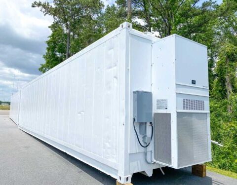 40 Ft High Cube Insulated Shipping Container With 5 Ton Bard Hvac Unit