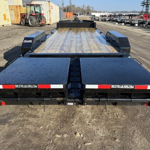 2024 Rice Trailers 7X18 Promax Industrial 21K Equipment w/Hydraulic Jack & Full Width Ramps